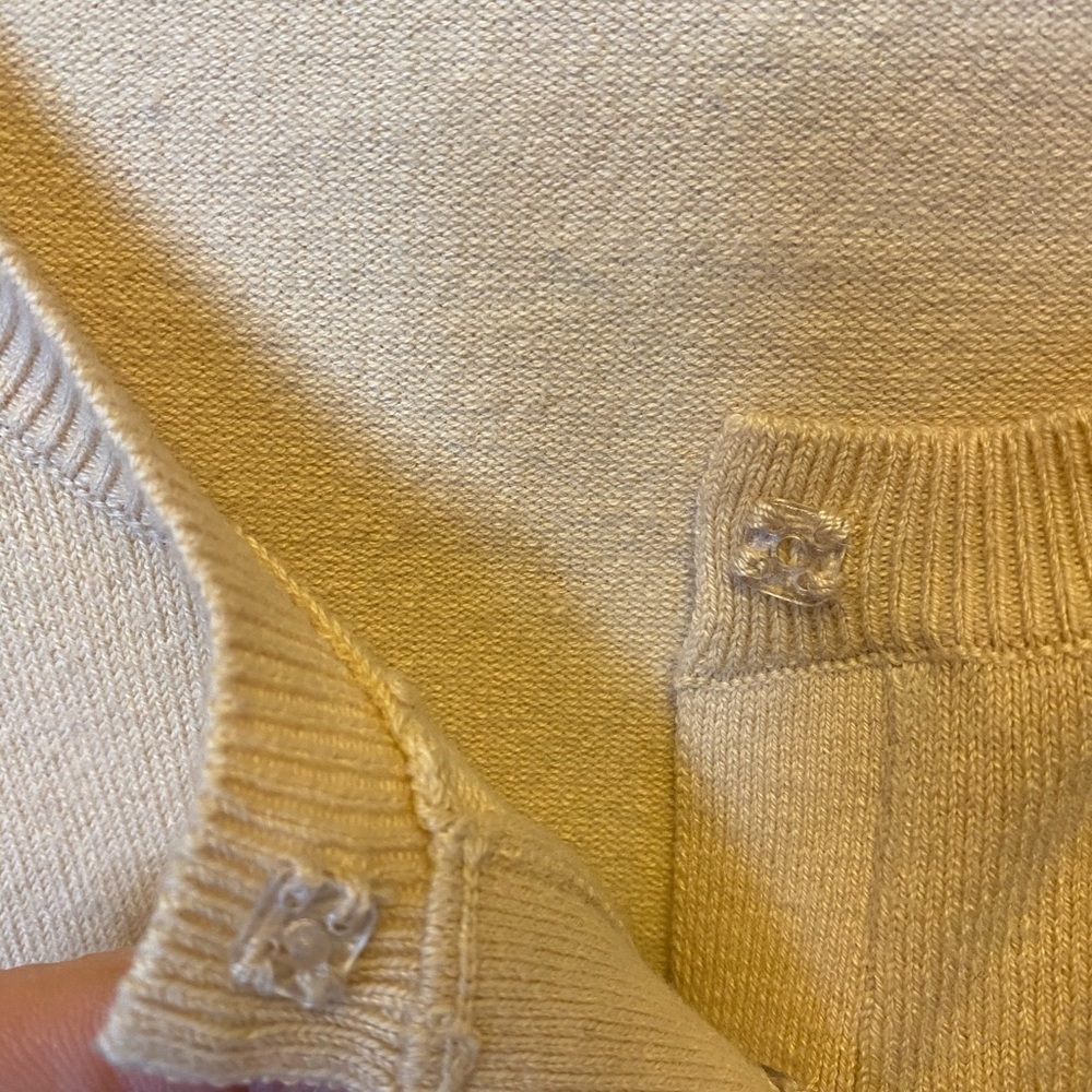 Last chance till 11/12! Moda International jeweled 3/4 sleeve tan cardigan - Picture 5 of 8